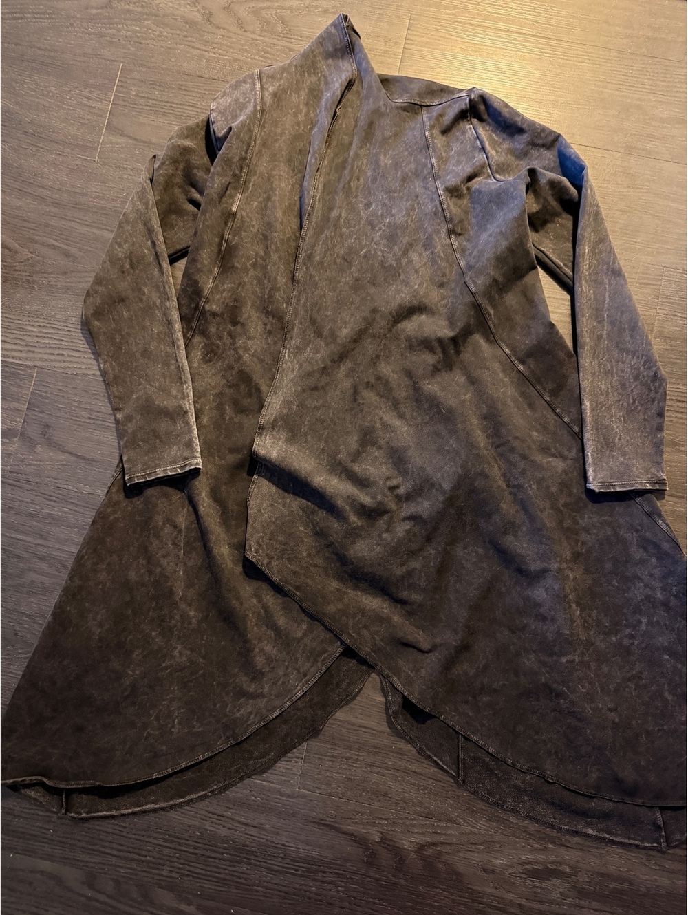 Testimony LA Mineral Wash Draped Victorian Cardigan Jacket M